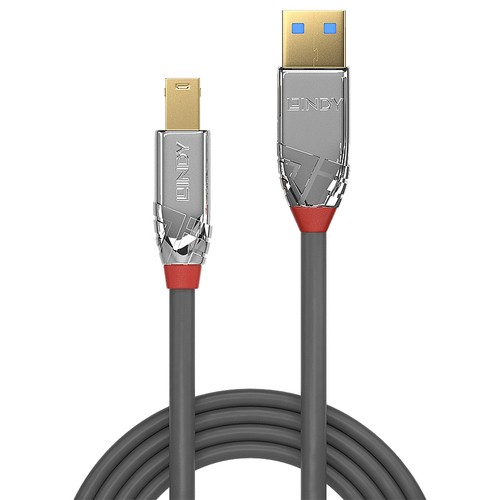 Lindy 3M Usb 3.2 Type A To B Cable 5Gbps Cromo Line. Cable Length: 3 M. Connecto