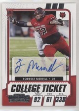 2021 Panini Contenders Draft Picks College Ticket Forrest Merrill #263 Auto ht1