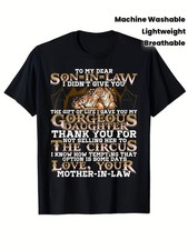 Funny Son-in-Law Birthday Gift T-Shirt - to My Dear Son-In-Law Funny Marriage