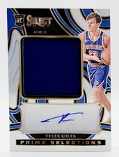 2024-25 Panini Select Silver Tyler Kolek RC Patch Auto 69/99 New York Knicks