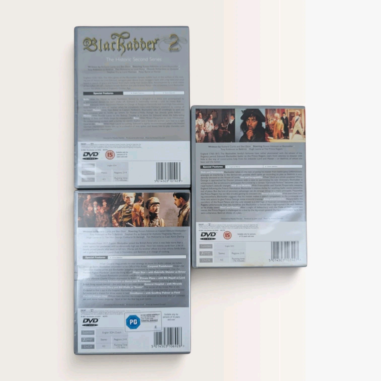 Blackadder - Series 2-4 - BBC Comedy - 3x DVD - Region 2 & 4. DN5006 image 2