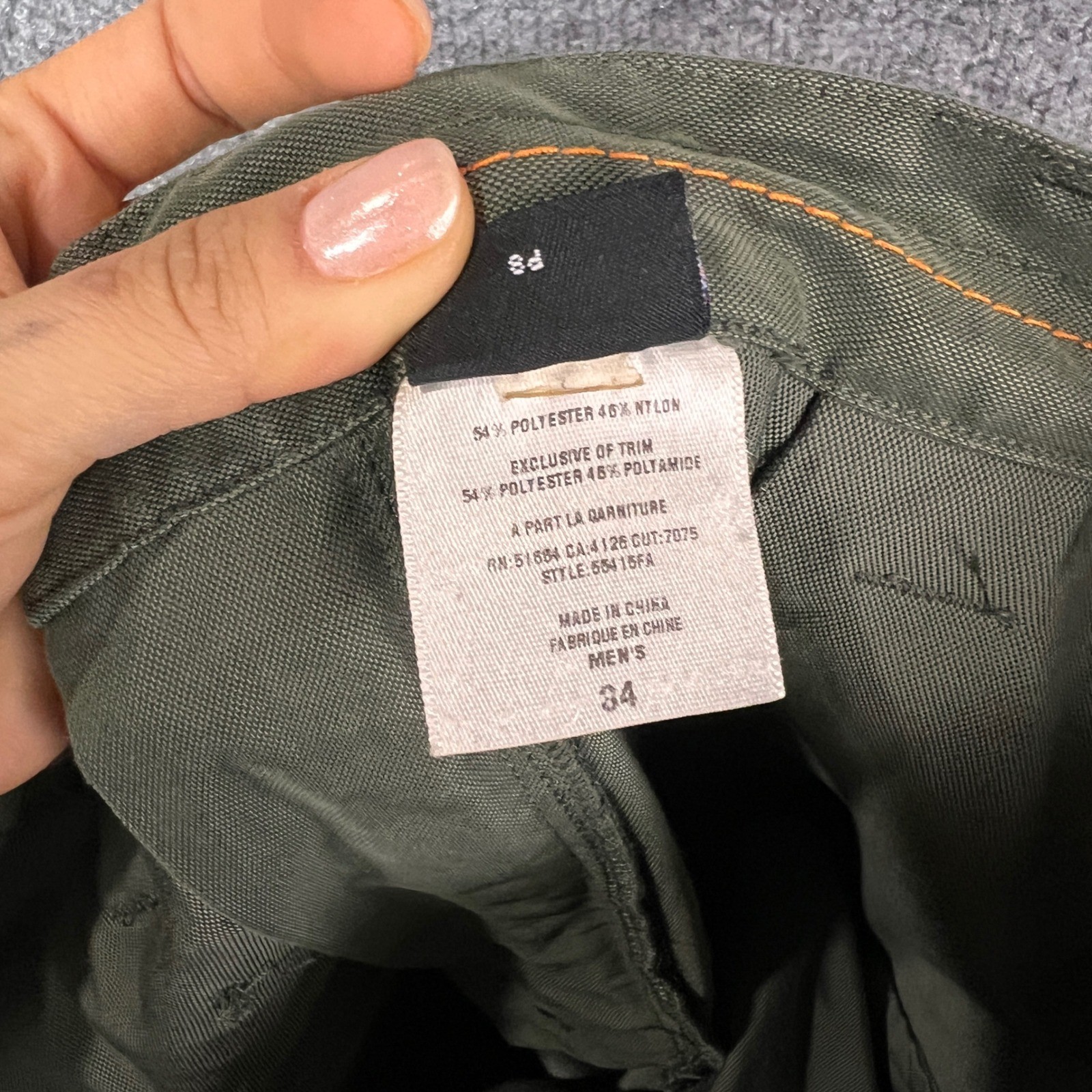 Patagonia Mens Cargo Pants Green Straight Leg Outdoor Hiking 34 thumbnail 11