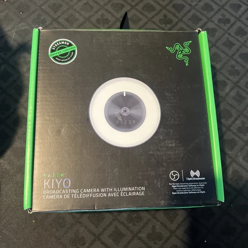 Razer Kiyo 1080p HD Streaming Wired Webcam Camera W/ Adjustable Ring Light - NEW