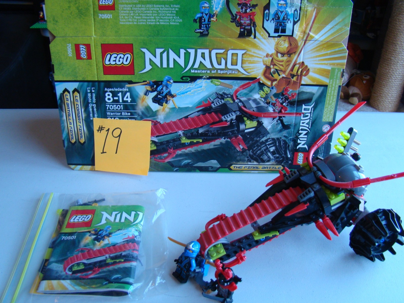LEGO NINJAGO Warrior Bike # 70501 Missing 1 Pc. Includes Box