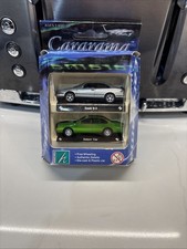 Cararama Very Rare 1:72 Saab 9-3 & US Saloon Car - Silver/Green 