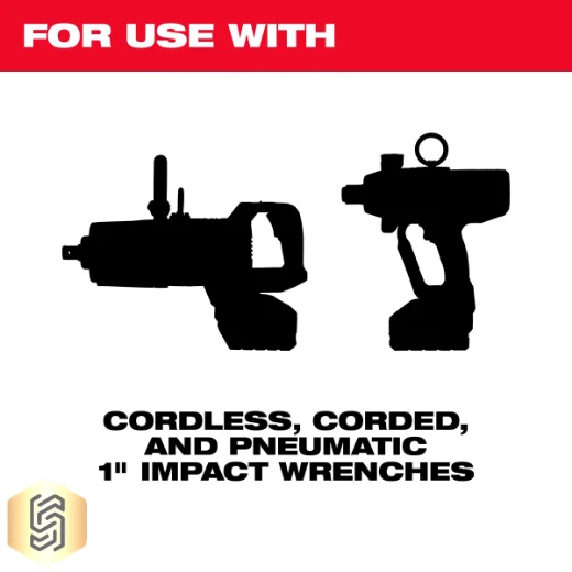 Milwaukee 49-66-6627 SHOCKWAVE Impact Duty 1 in Drive 33mm Deep 6 Point Socket - Image 2 of 2