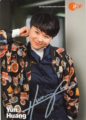 Yun Huang - The Old Man - Original Signed Autograph Card