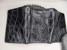 Wild Alligator TriFold Wallet croc gator swamp leather hide Tri Formal JU67