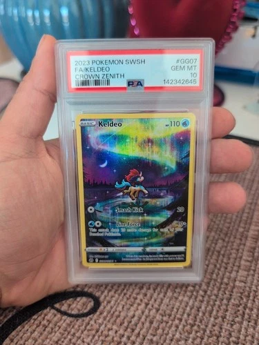✨Keldeo Crown Zenith Galarian Gallery Holo Rare Card GG07/GG70 Psa 10✨
