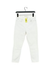 Gap Women's Jeans W 28 in White Cotton with Elastane, Polyester Skinny