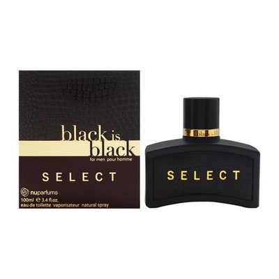 Black is Black Select by NuParfums for Men 3.4 oz EDT Spray Brand New