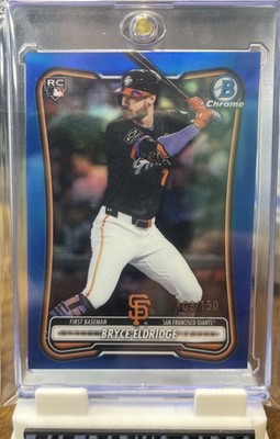 2026 Bowman Chrome Bryce Eldridge RC Blue Refractor /150 Giants