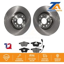 Disc Brake Rotors And Semi-Metallic Pads Front Kit For Volkswagen CC R32