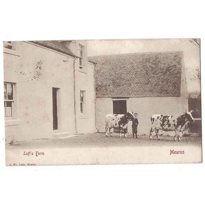 NEWTON MEARNS Loft's Farm, Renfrewshire, Poststempel Newton Mearns 1906