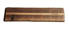 DRUEKE Cribbage Board Vintage No. 99X Wood with 4 Metal Pegs