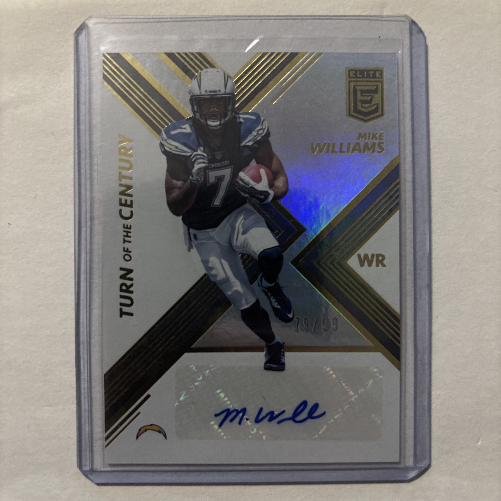 2017 Panini Donruss Elite Mike Williams Turn Of The Century RC Auto /99