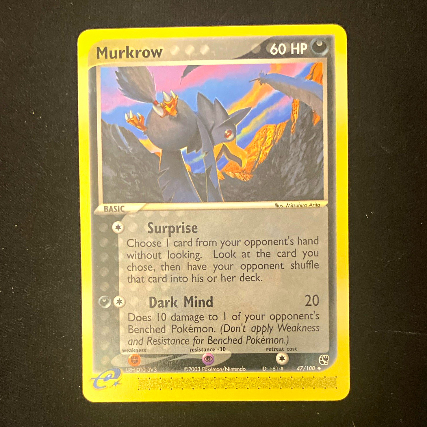 Nintendo Murkrow 47/100 Uncommon 60 HP 2003