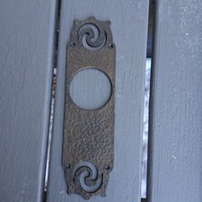 Antique Schlage Metal Door Knob Back Plate Antique Schlage Metal Door Knob Back Plate - Image 1