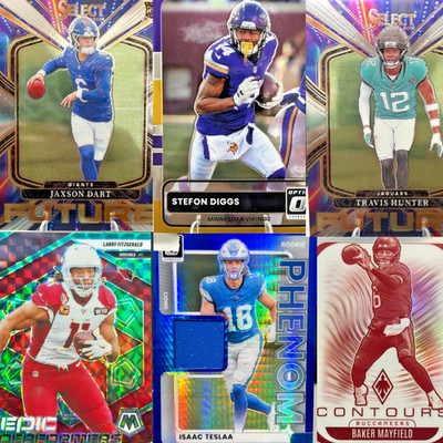 2025 Panini Football- 120 INSERTS & PARALLELS HUGE CARD LOT DEAL  