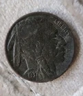 1937 RARE BLACK BEAUTY TONE BUFFALO NICKEL !!!  FREE SHIPPING!