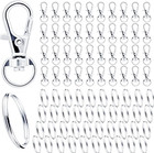 Schlüsselring Edelstahl Klein 80Stk Karabiner Schlüsselanhänger Basteln Selber