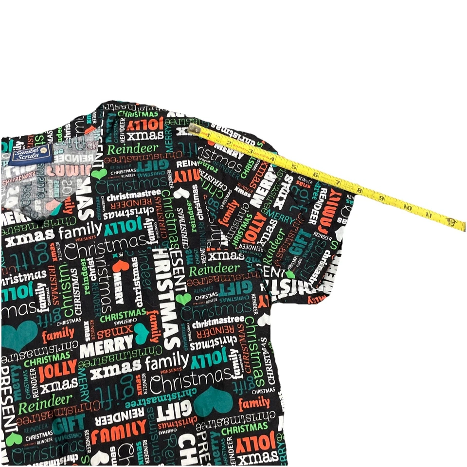 Blusa Médica CHRISTMAS FRASES Mediana Mujer Vacaciones Foto 4 de 4