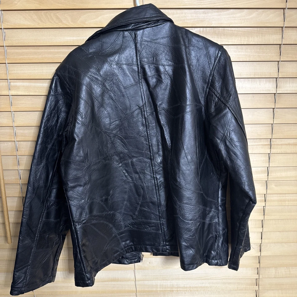 Cellini 100% Genuine Leather Jacket Size XL For Men. Stylin’ Jacket Cool Pattern - Image 2 of 4