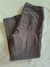 Stooker Queen Damen Jeans Hose Gr. 44  Stretch Gummizug/  Braun / gekürzt