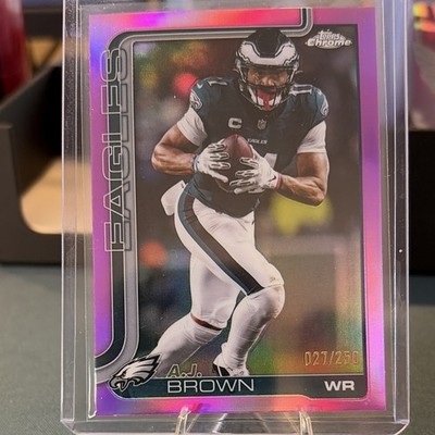 2025 Topps Chrome - A.J. Brown - Eagles - #243 - Purple /250