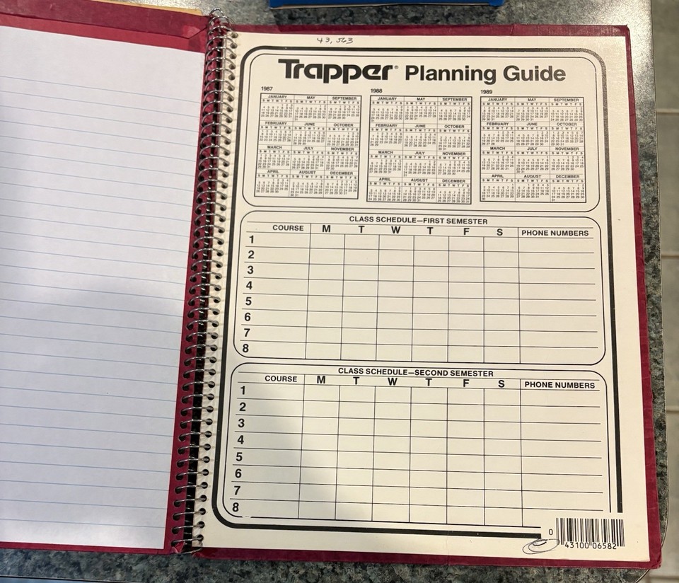 Vintage Mead Trapper Notebook Binder Folder for Trapper Keepers 1980s ...