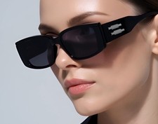 Black Sunglasses Fashion Designer Small Square Hip Hop Style New Model Classic