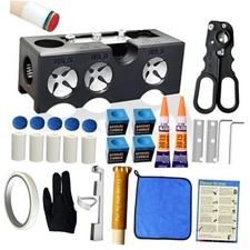 11-in-1 Pool Cue Tip Repair kit, Professional All-in-One pool stick Tip Tool