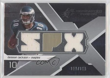 2008 SPx Dual Jersey Letters Numbered to 199 /199 DeSean Jackson #RM-DJ RC