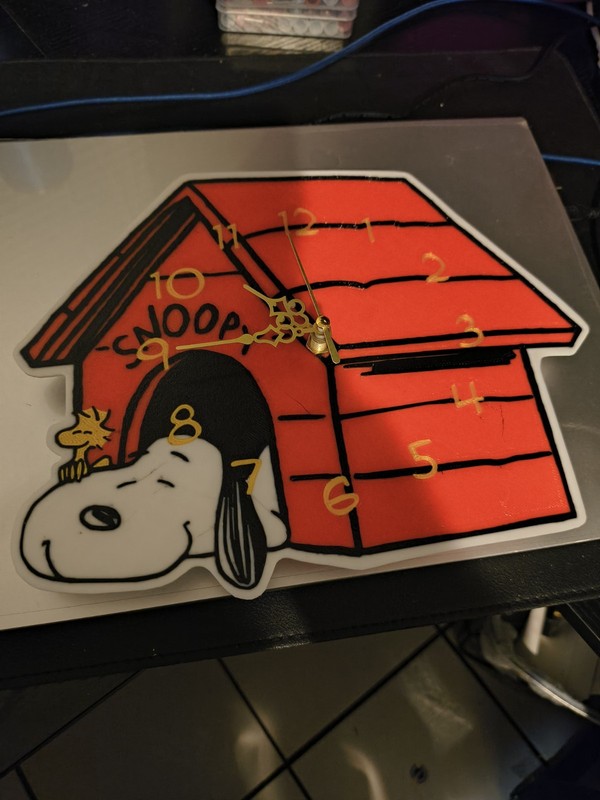 Peanuts Snoopy & Woodstock Wall Clock