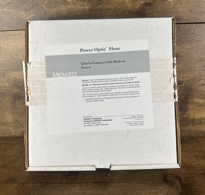 Midwest Dentsply Power Optic Hose Quick Connect Built In Swivel New Open Box