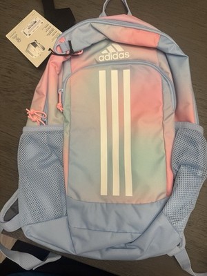 adidas Young BTS Creator 2 Gradient Kids Backpack Clear Sky Blue Pink Spark