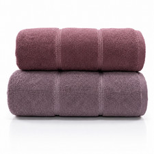 Premium Cotton Bath Towels 2 Pack 27x54 Zero Twist Soft Absorbent 500 GSM