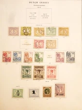 Dutch Indies Netherlands 1912-1918 Page Collection Lot 