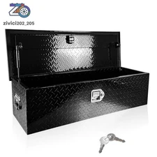 39"x13"x10" Aluminum Trailer 39" Tool Box Heavy Duty Tool Storage Box
