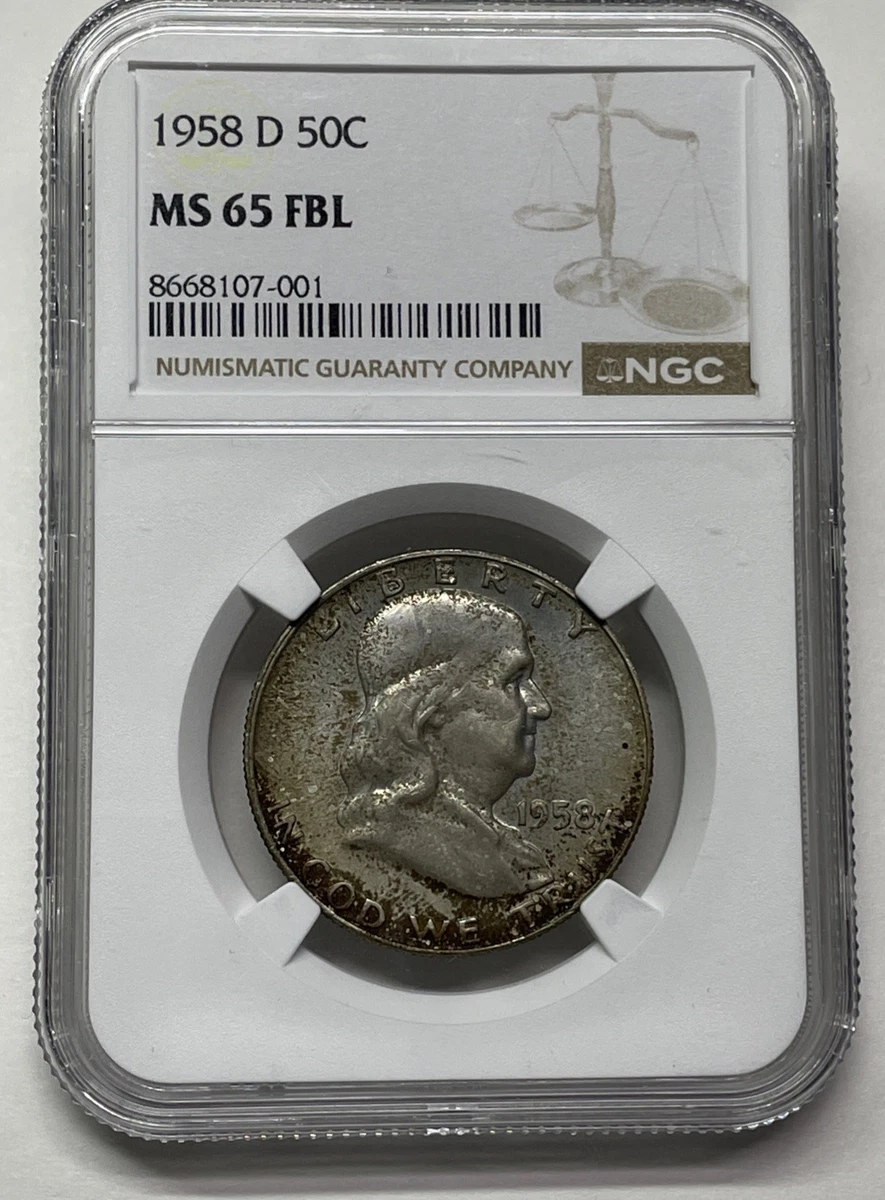 MS 65 Graded 1958 Franklin Half Dollars (1948-1963) for sale | eBay