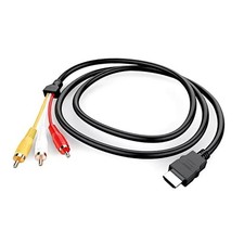 HDMI Cable 5ft/1.5m 1080P HDMI Male to 3 Video Audio AV Cable Connector