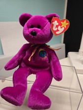 Ty Original Beanie Baby Millennium Bear 1999 Retired Mint with Errors