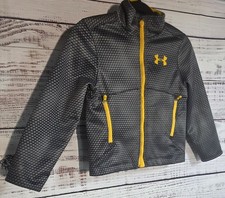 Under Armor Children's Cold Gear Infrared Jacket Gray Black And Yellow
