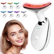 Face Neck Massager with 7-Color Light Modes for Face Sculpting Skin Care,Tigh...
