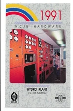 QSL Radio HCJB Quito Ecuador Hardware hydro plant 1991 on 11835 kcs  DX SWL