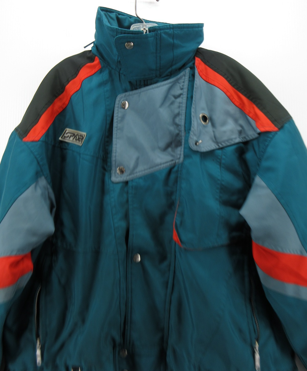 VINTAGE Spyder Jacket Men XL Blue Ski Snow Coat 90s Alpine Web