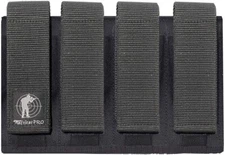 Quad /4  Magazine Pouch  Holder - 9MM / 40 S&W / 45 ACP Double Stacked Magazines