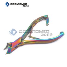 Multi-Color Titanium Toenail Nipper Clippers moon shape CUTTER JAW 5.5"