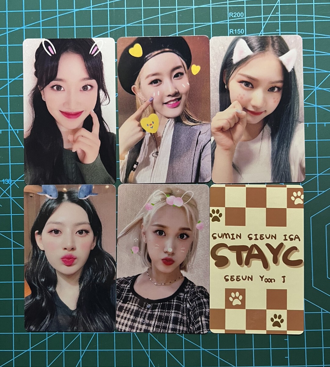STAYC Sieun Sumin J Isa Sieen withdrama pob fan made photocard | eBay