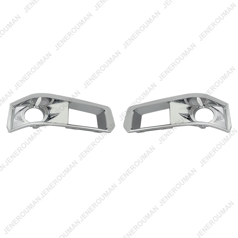 Pair Fog Light Trim Covers For 2008-13 Cadillac CTS Front Bumper Fog Light Bezel Foto 3 de 4